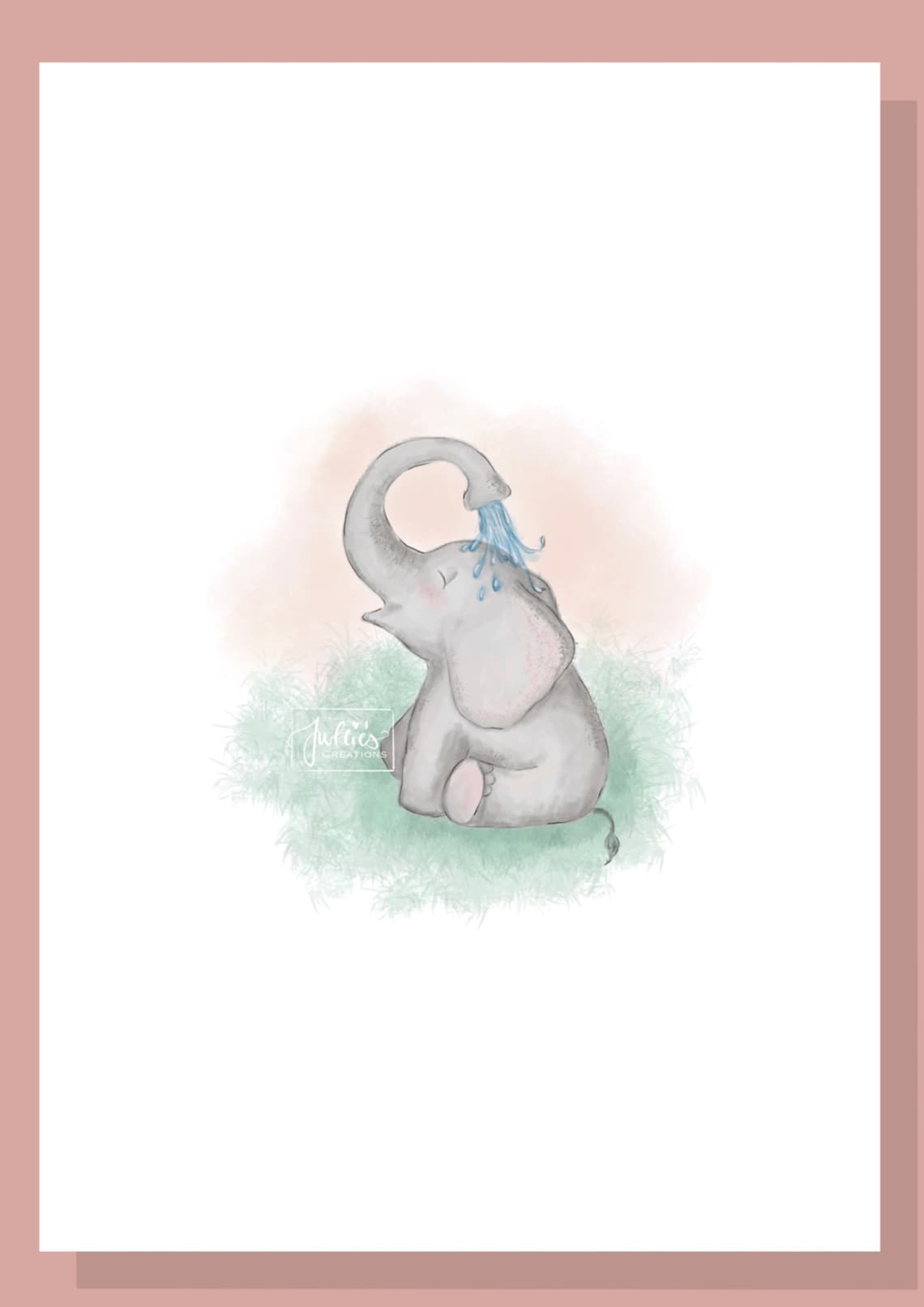 Kinderbild Elefant A5 A4 Kinderzimmer Drucke - Etsy.de