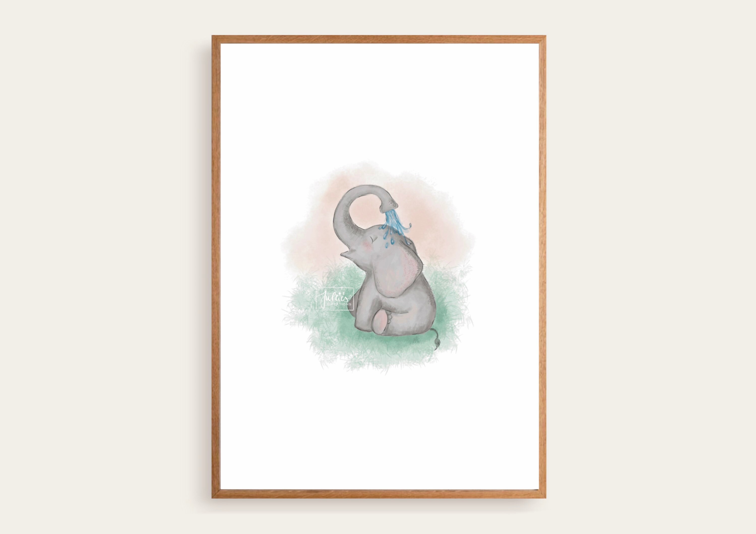 Kinderbild Elefant A5 A4 Kinderzimmer Drucke - Etsy.de