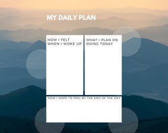 Daily Planner Template Print