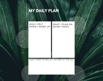 Daily Planner Template Print