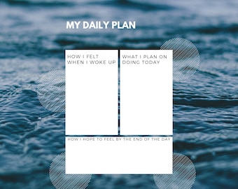 Daily Planner Template Print