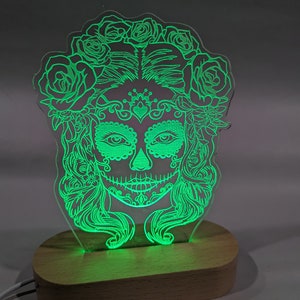 Día de los Muertos (day of the dead) La Calavera Catrina - LED light
