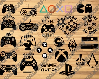 Video Games SVG Pack 24 Designs | SVG PNG Vector File