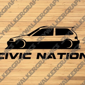 Civic Nation SVG Pack 3 Designs | SVG PNG Vector File