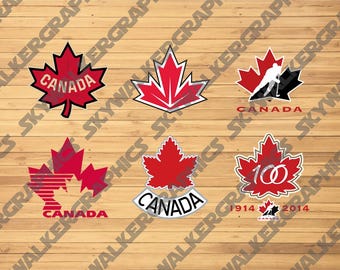 Team Canada Hockey SVG Pack 6 Designs | Vector File SVG PNG