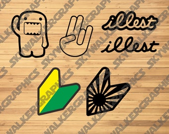 JDM Logo Pack 6 Designs | SVG PNG Vector File
