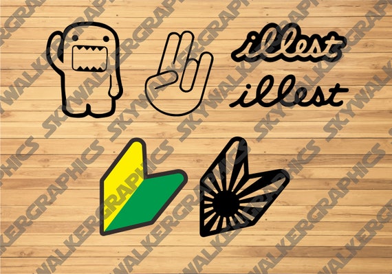 JDM Logo Pack 6 Designs SVG PNG Vector File - Etsy