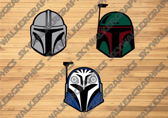 Mandalorian Helmets Colour Mando Boba Fett Bo Katan Svg Pack Etsy Mandalorian Helmets Colour Mando Boba Fett Bo Katan Svg Pack Etsy