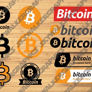 Bitcoin Crypto SVG Pack 12 Designs | Vector File SVG PNG