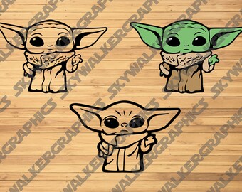 Yoda Svg File Etsy