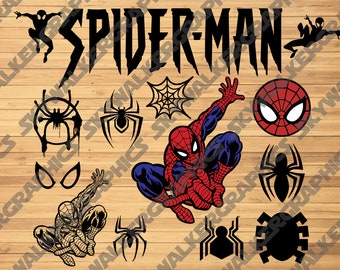 Spider-Man SVG Pack 15 Designs | SVG PNG Vector File