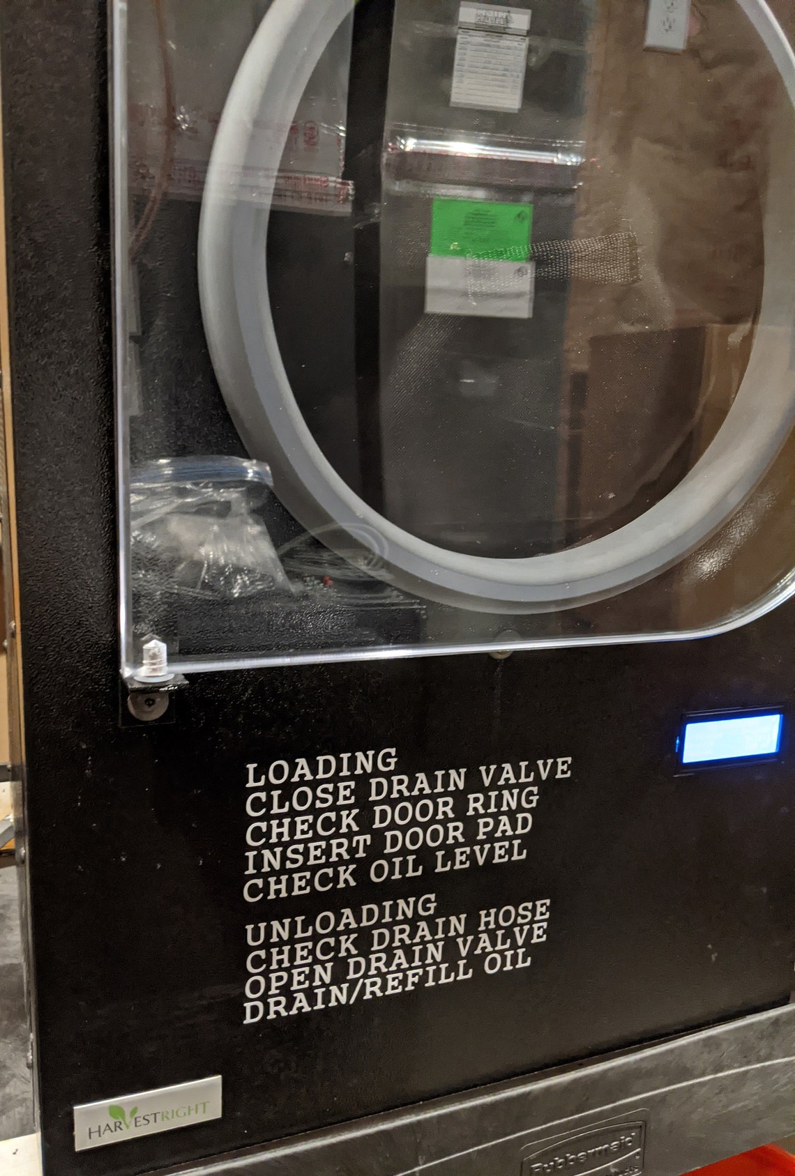 Freeze Dryer Instructions/ Organization/ Vinyl Labels / Decals