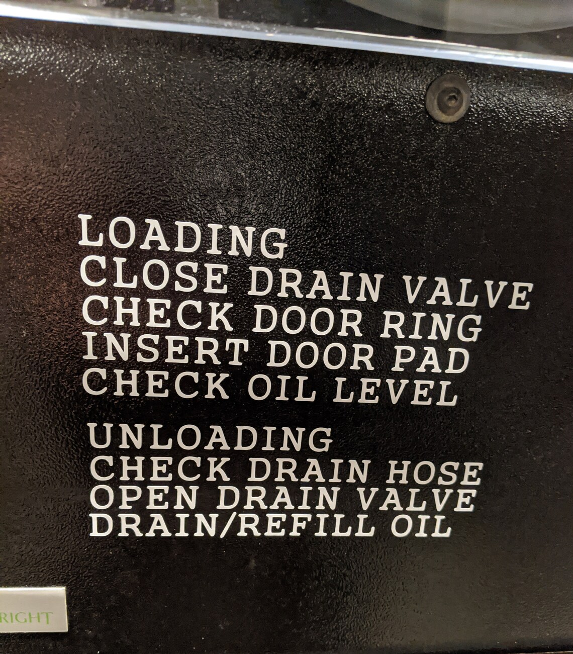 Freeze Dryer Instructions/ Organization/ Vinyl Labels / Decals