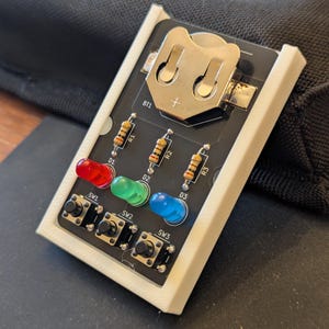 RGB Button Soldering Kit for Beginners | DIY Electronics Kit with Case & Battery | STEM Project for Kids and Teens | Learn to Solder Kit