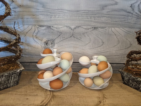 Farmhouse Spiral Dispenser/ Display for Eggs or K-cups Egg Skelter 