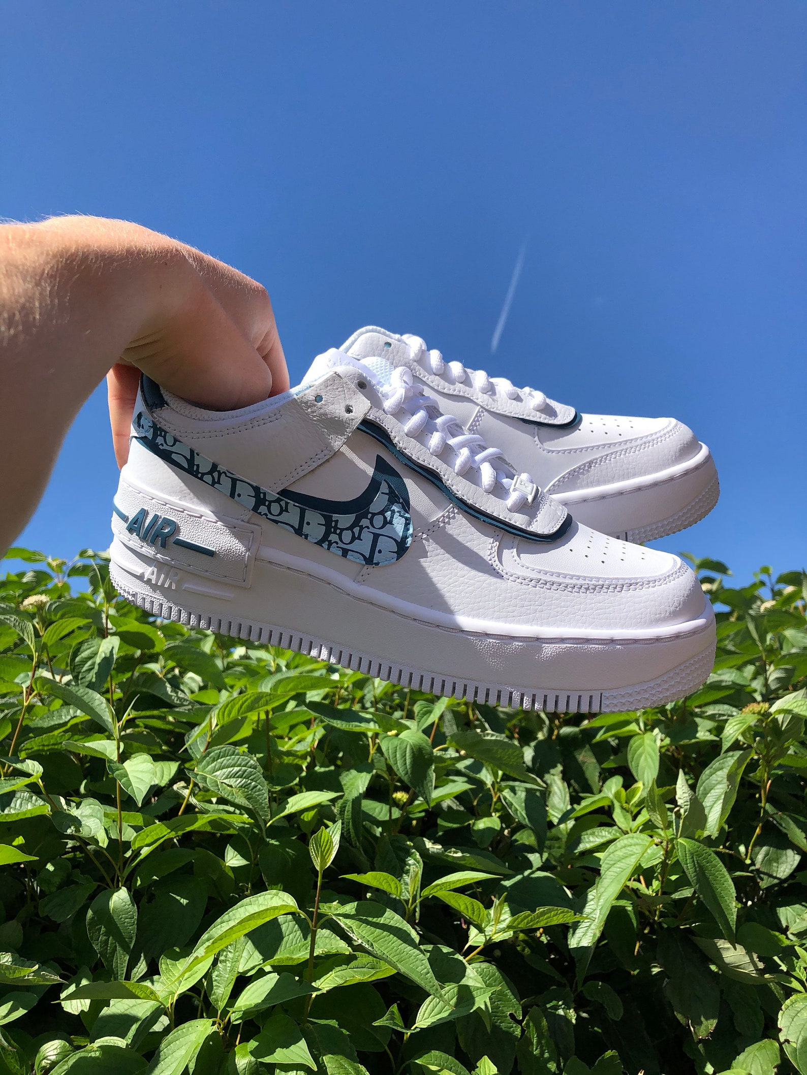 Custom Nike Air Force 1 Shadow Hot Ice | Etsy