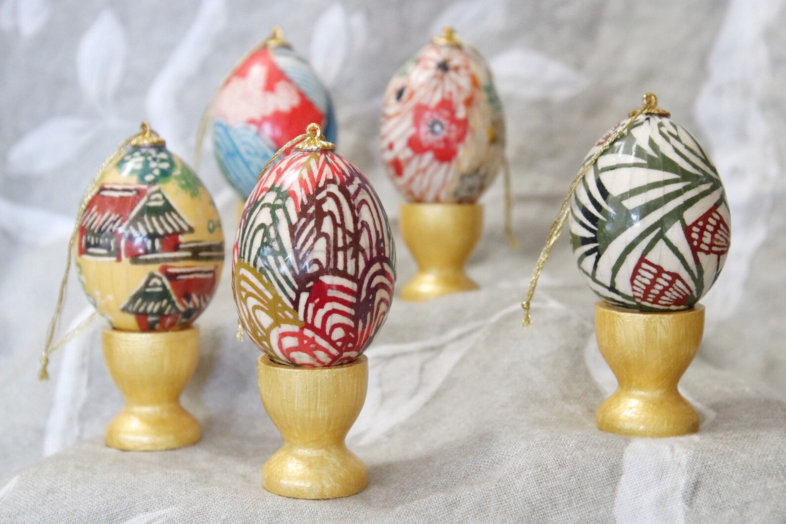 One Japanese Washi Egg / Easter Egg/ Washi Paper / Japanese Etsy
