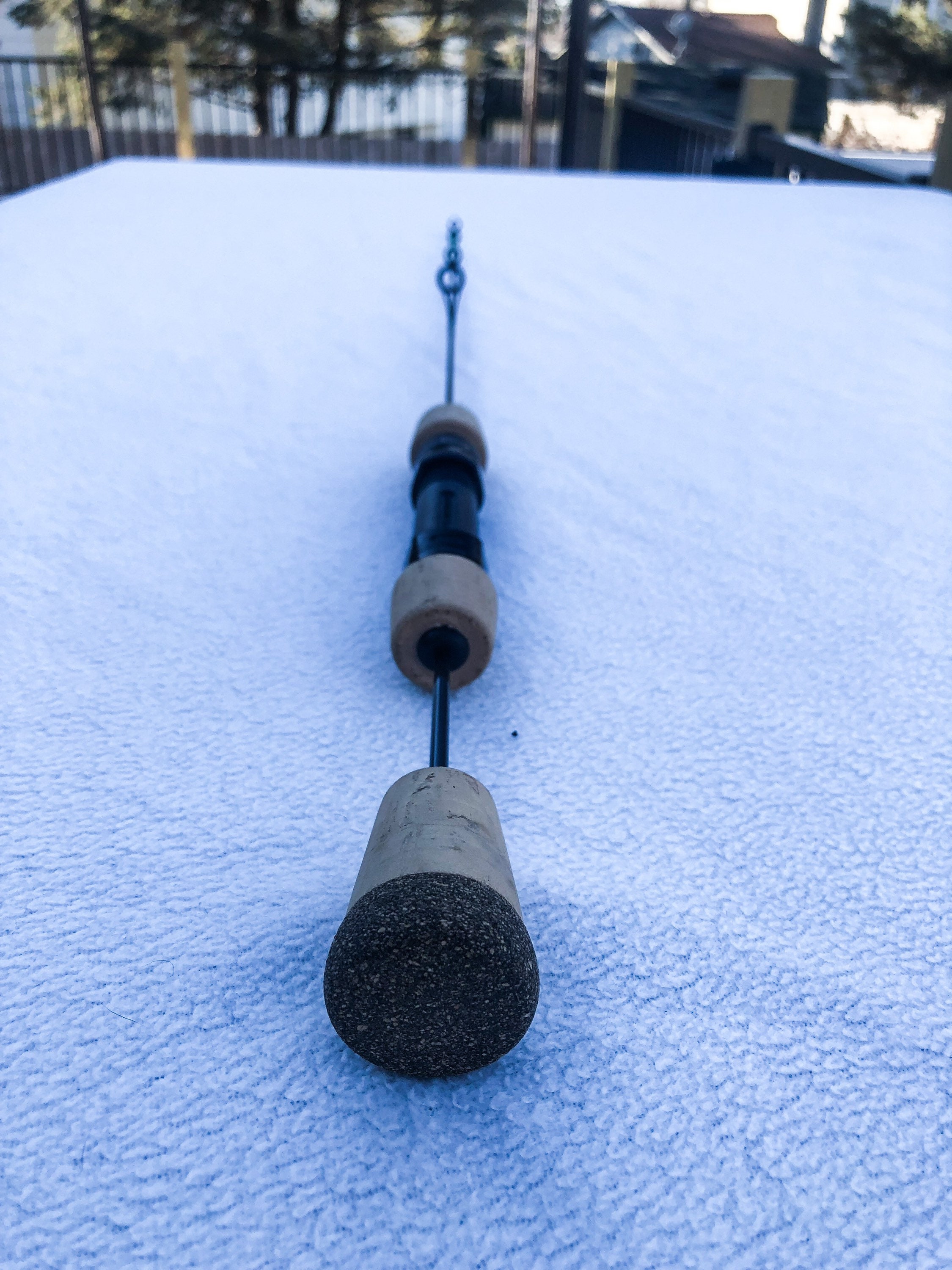 Custom Ice Fishing Rod Walleye Fishing Rod Split Grip 28 in Ice