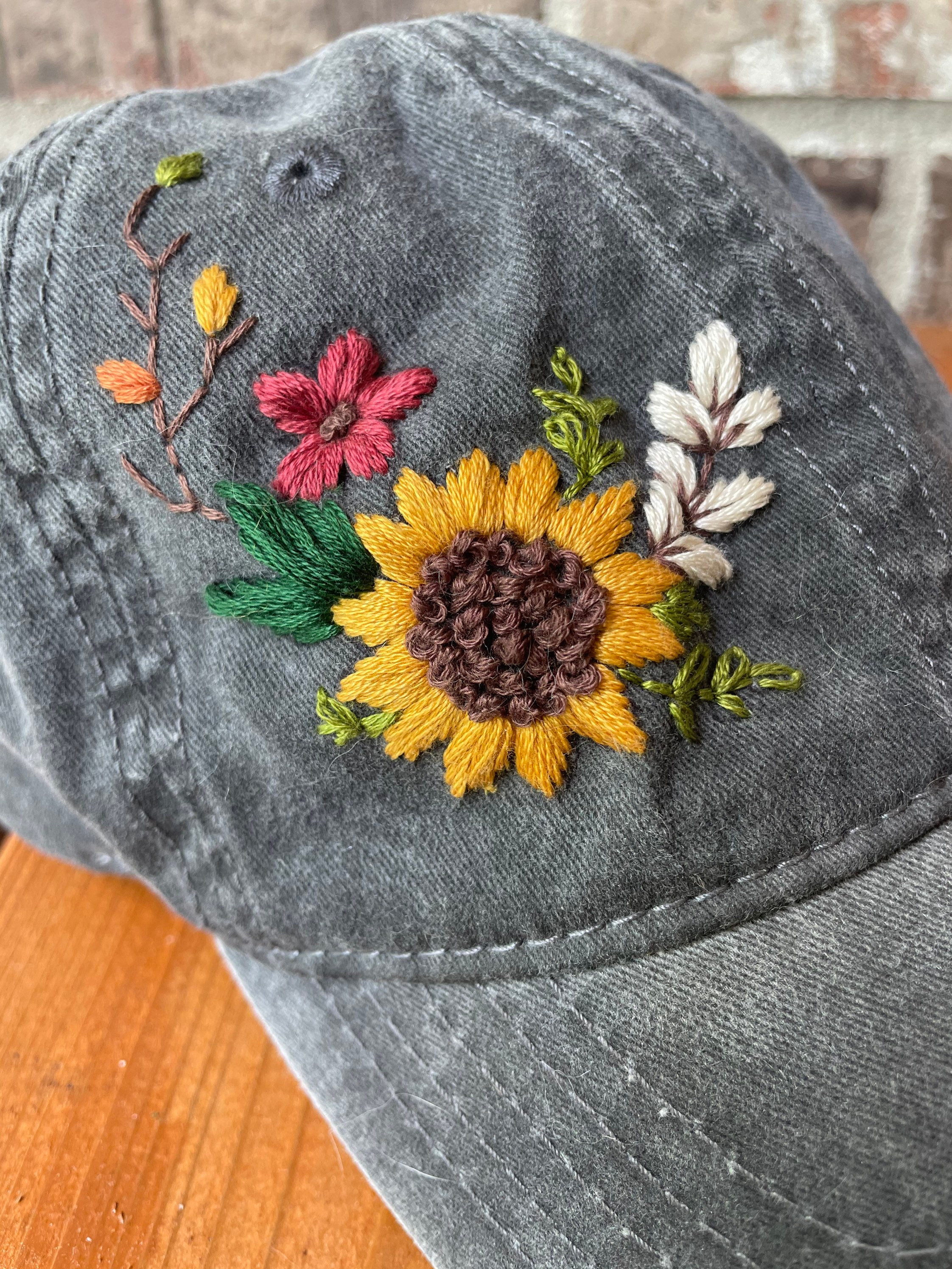 Embroidered hat  etsy