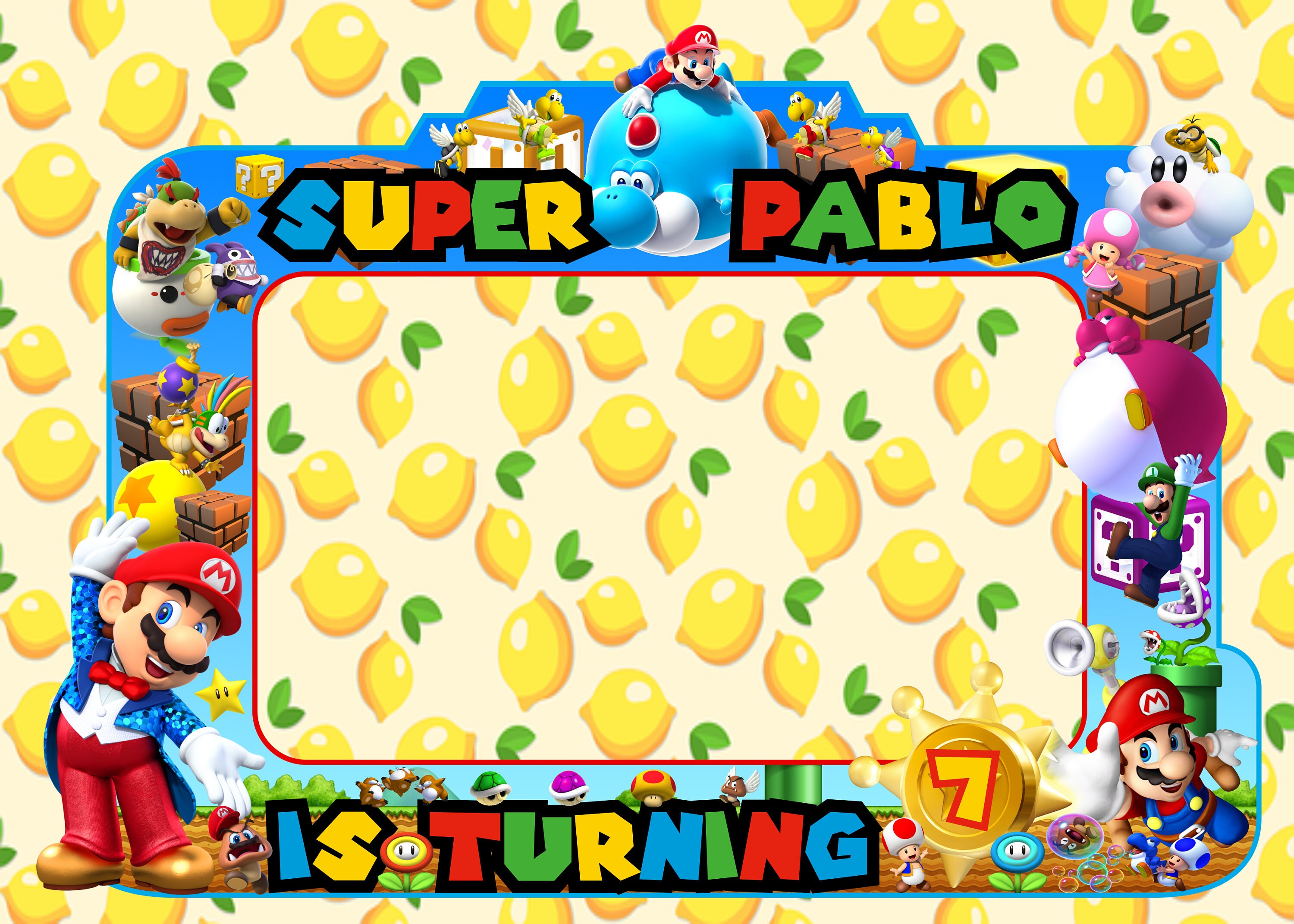 Super Mario Photo Booth Frame Super Mario Photo Frame vrogue.co