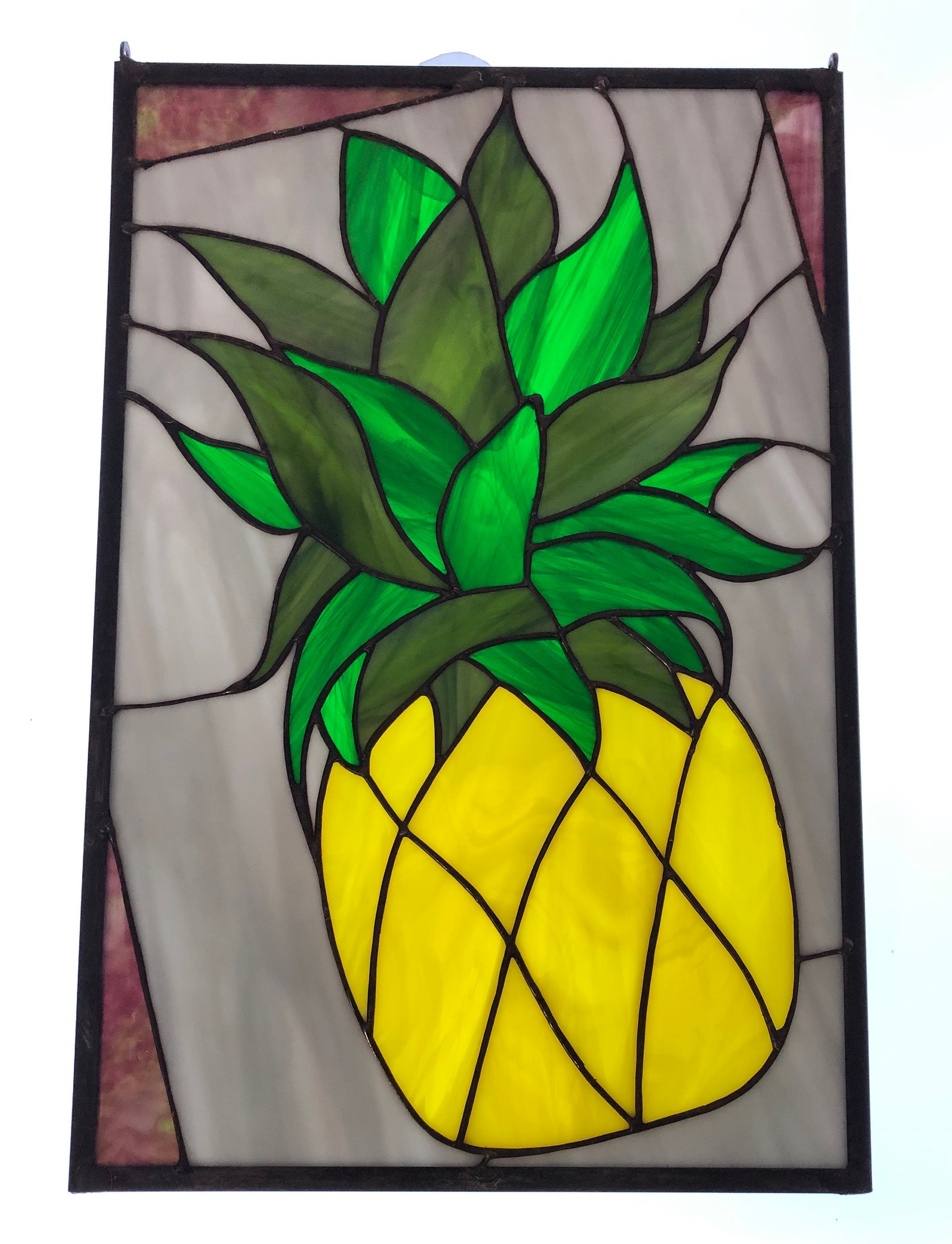 Stained Glass Pattern Pineapple Etsy