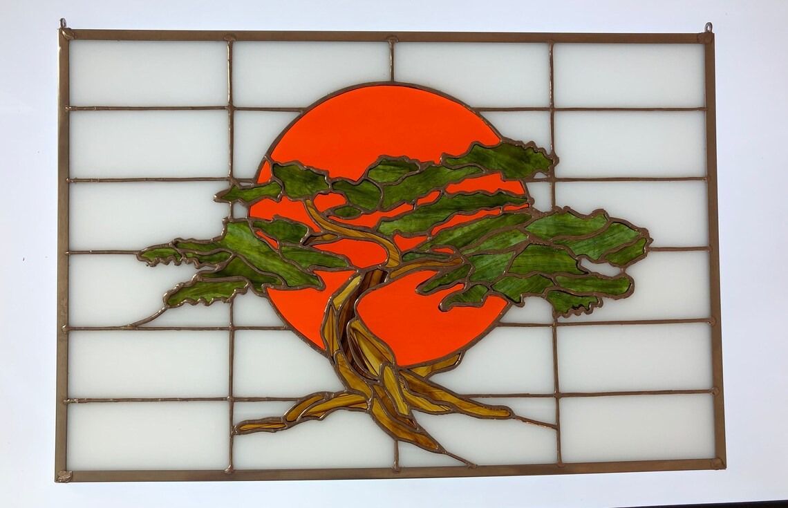 Stained Glass Pattern Bonsai (Instant Download) Etsy