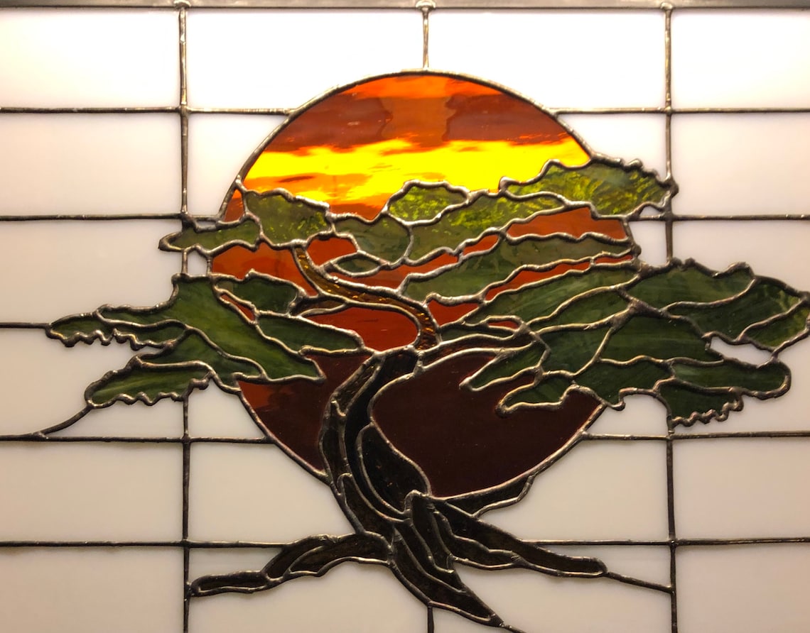 Stained Glass Pattern Bonsai (Instant Download) Etsy