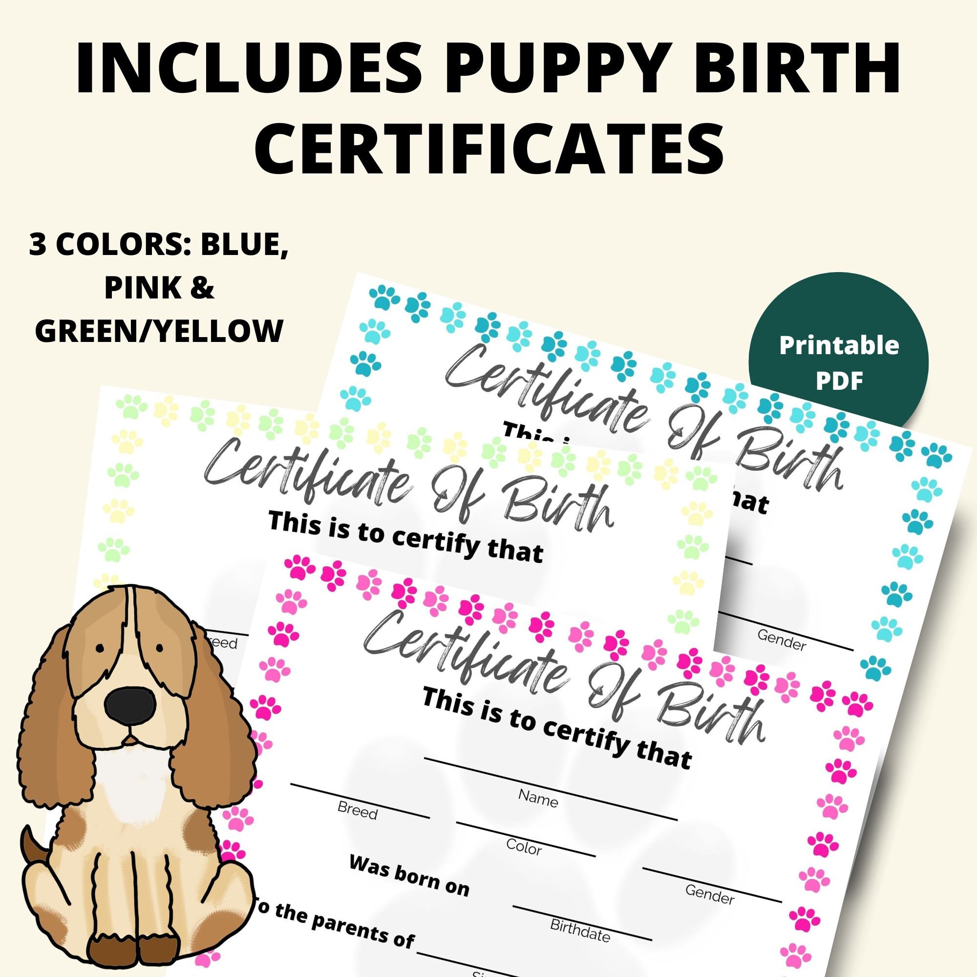 Printable Breeder Puppy Pack Dog Breeder Records Dog Breeder Forms ...