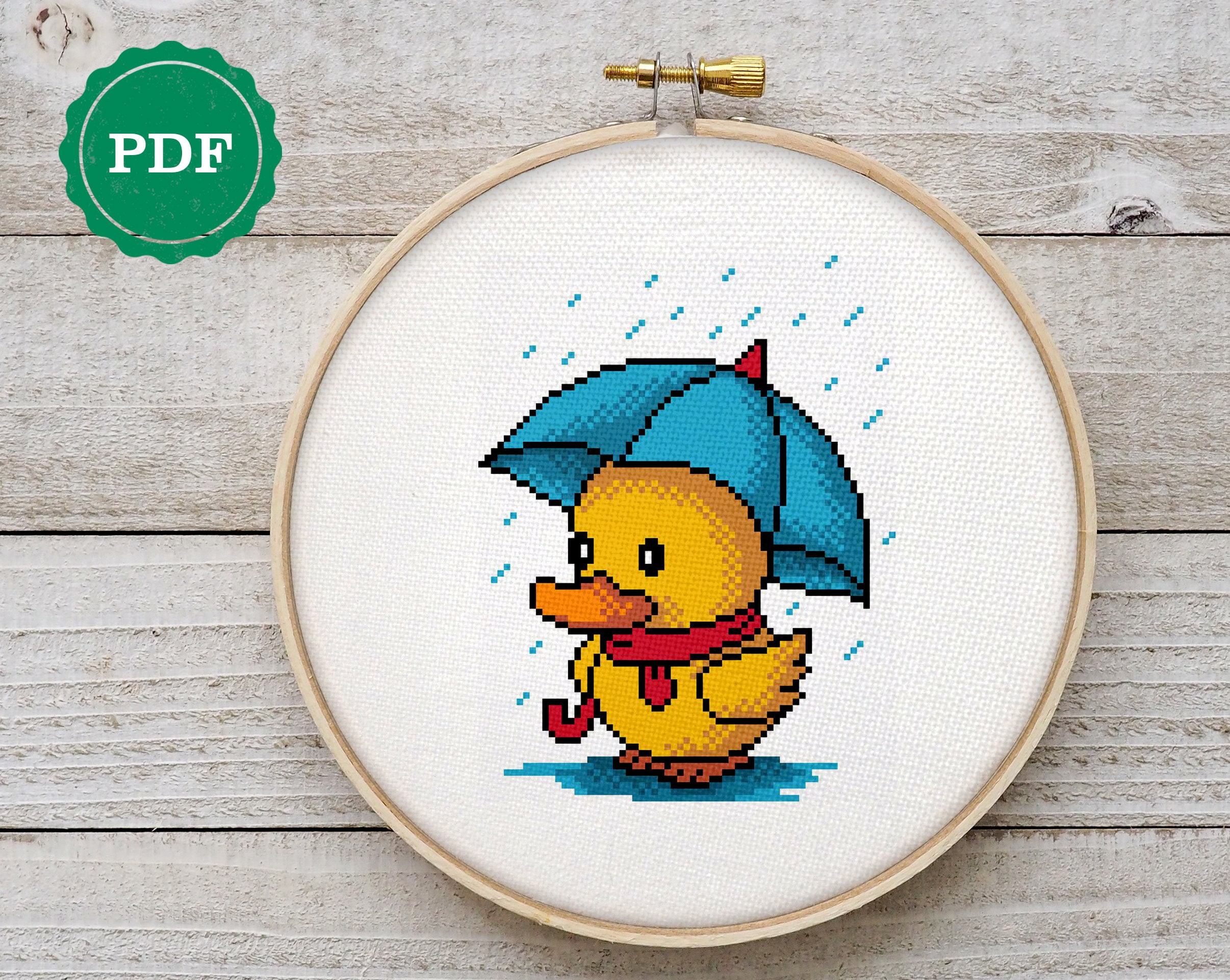 Baby Duck cross stitch pattern cute cross stitch pattern | Etsy