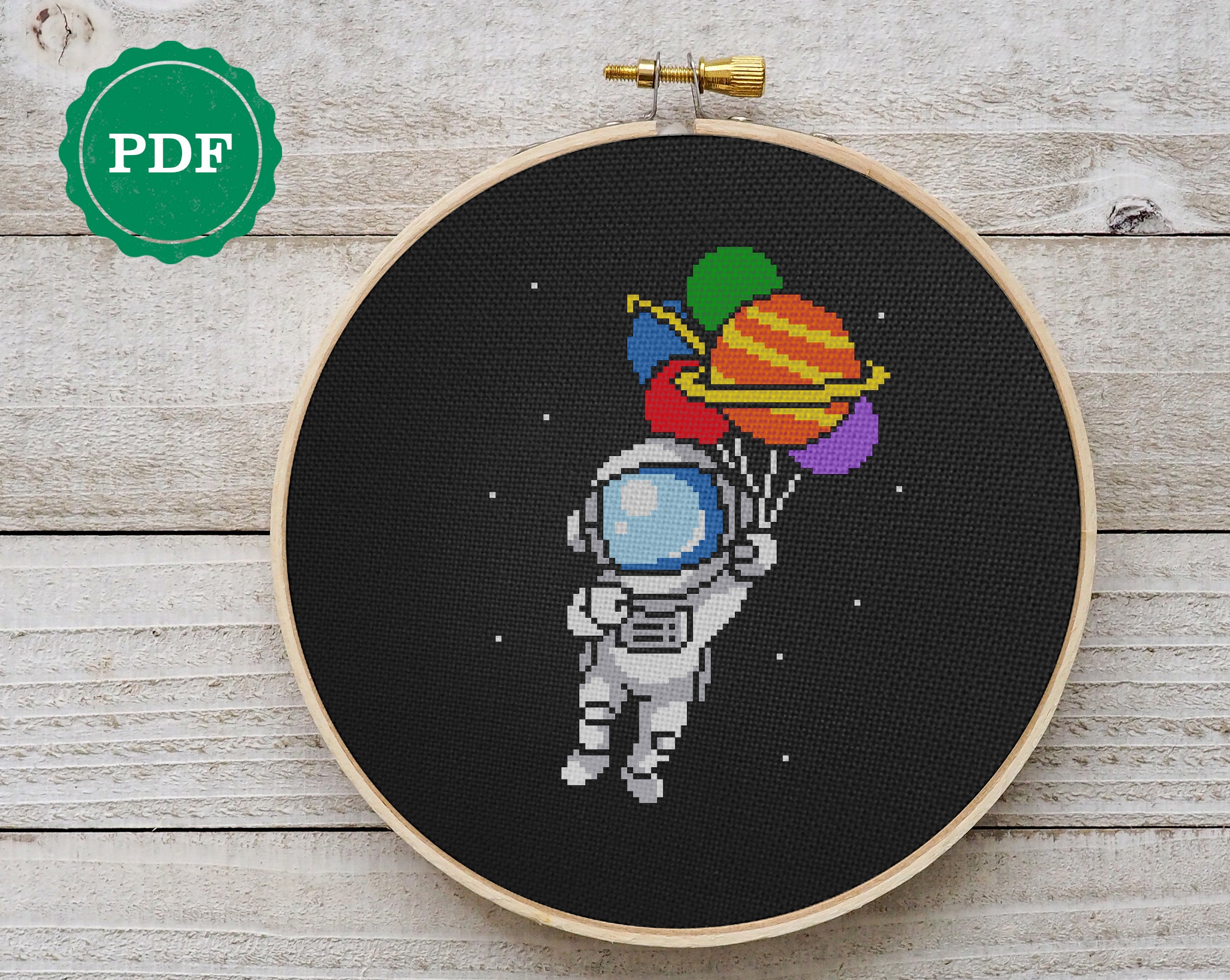 Space cross stitch pattern easy cross stitch pattern Etsy Space cross stitch pattern modern cross stitch instant