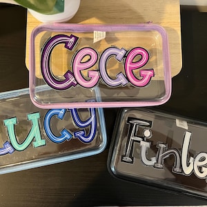Personalized Pencil Box, Pencil Box, Back to School, School Supplies, Custom School Supplies, Zipper Box