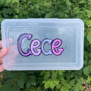 Personalized Pencil Box, Pencil Box, Back to School, School Supplies, Custom School Supplies