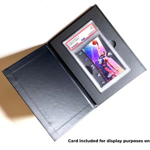 PSA Slab Card Shipper pour cartes à collectionner - Étui pour cartes de collection biodégradable noir mat pour protéger les cartes à collectionner pendant l'expédition
