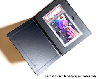 PSA Slab Card Shipper for Trading Cards - Matte black biodegradable collector card case to protect trading cards during shipment