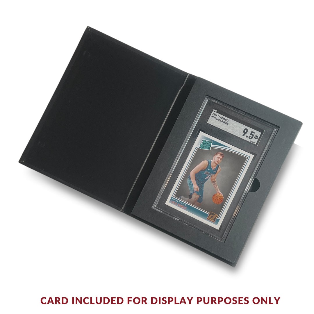 SGC Slab Card Shipper for Trading Cards Matte Black Biodegradable Collector Card Case to Protect