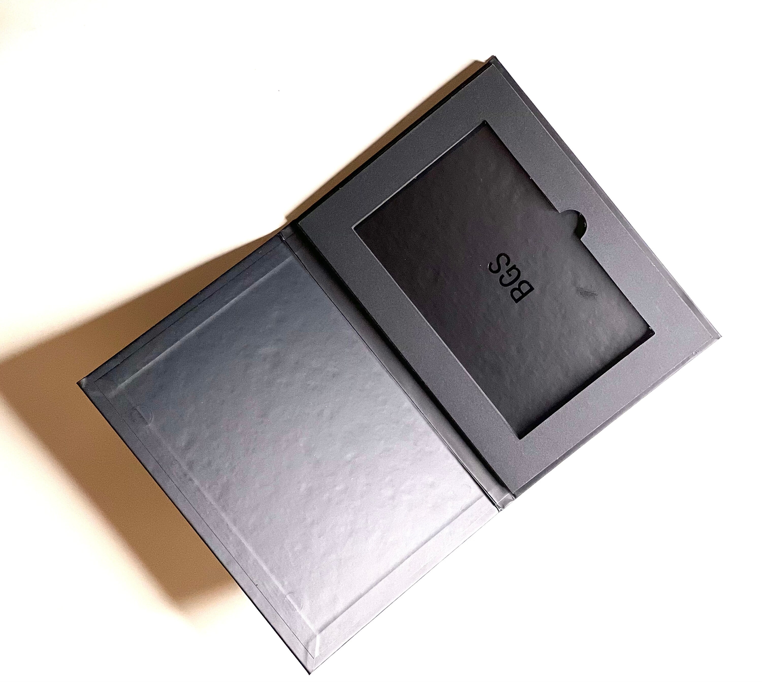 BGS Slab Card Shipper for Trading Cards Matte Black Biodegradable