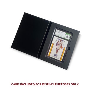 CGC/CSG Slab Card Shipper for Trading Cards - Matte black biodegradable collector card case to protect trading cards during shipment