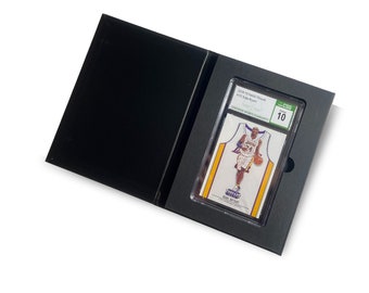 CGC/CSG Slab Card Shipper for Trading Cards - Matte black biodegradable collector card case to protect trading cards during shipment