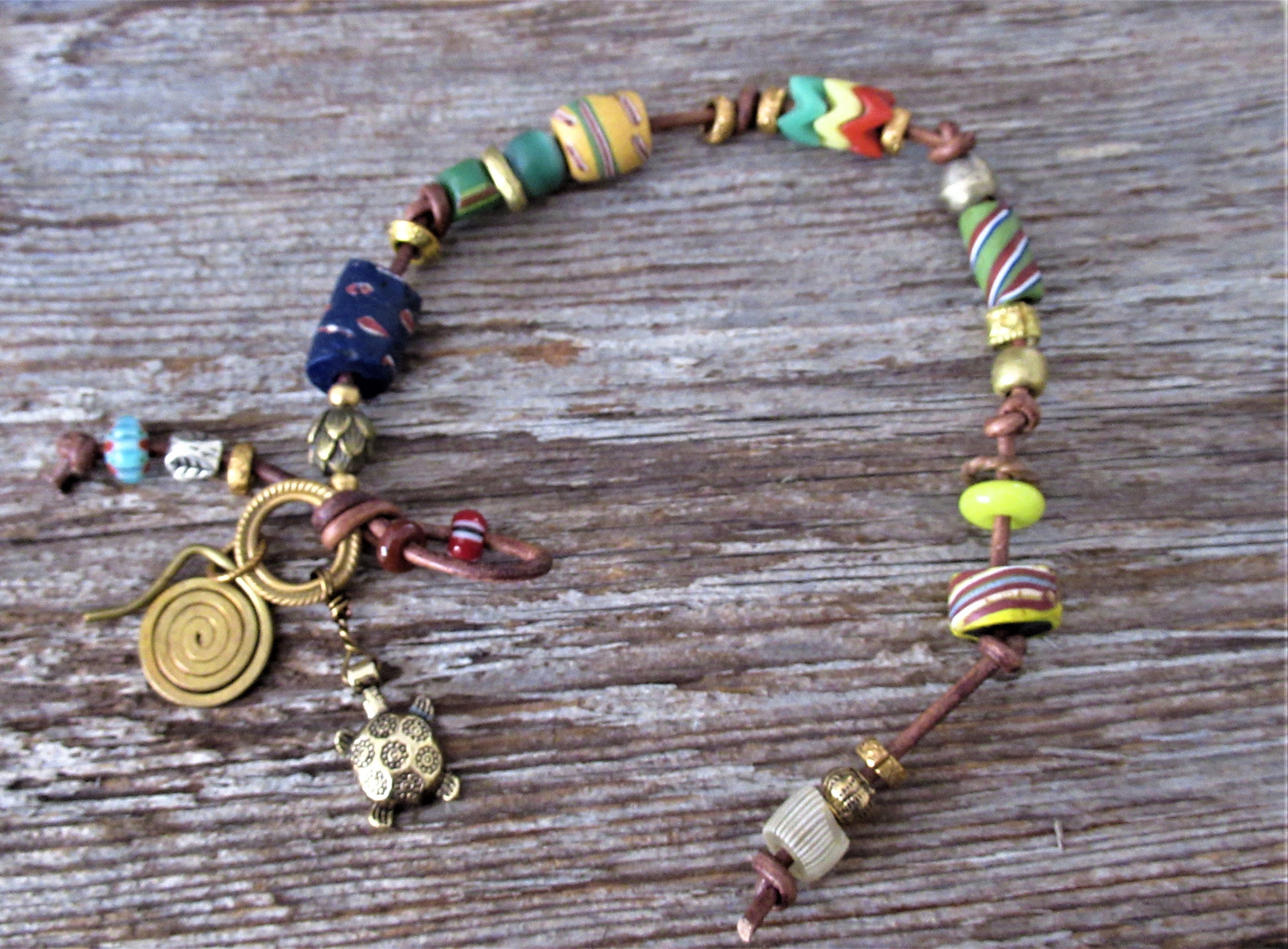 Antique Venetian Trade Bead Bracelet Goes With Denim Turtle - Etsy