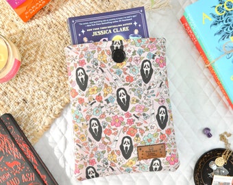 Scream Book Sleeve / Button Closure Optional / Padded / Pockets Optional