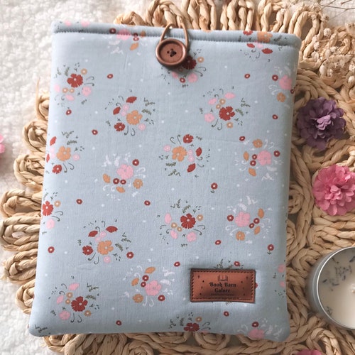 Mustard Folkwood Book Sleeve / With Button Closure / Padded / Etsy