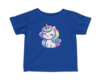 Unicorn | Infant Fine Jersey Tee | Baby T-Shirt Kids Cute Fantasy Animal