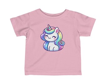 Unicorn | Infant Fine Jersey Tee | Baby T-Shirt Cute Fantasy Animal