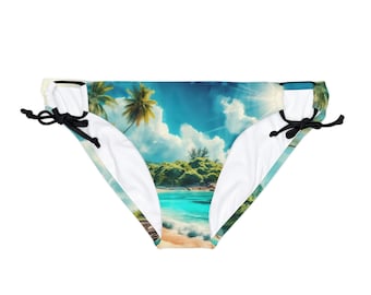 Beach Sky | Loop Tie Side Bikini Bottom (AOP)