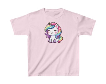 Unicorn | Kids Heavy Cotton Tee | T Shirt | T-Shirt | Cute Fantasy Animal