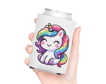 Unicorn Can Cooler | Drink Cover Koozie Cute Fantasy Animal