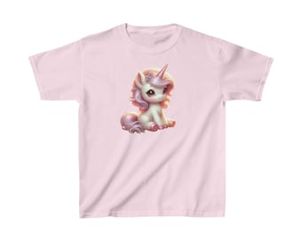 Unicorn | Kids Heavy Cotton Tee | T-Shirt Cute Baby Fantasy Animal
