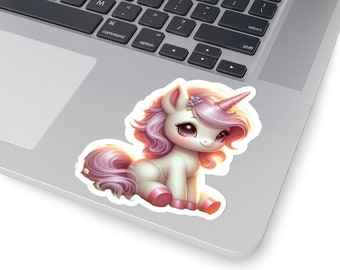 Cute Baby Unicorn | Kiss-Cut Stickers | Fantasy Animal Horse Stickers