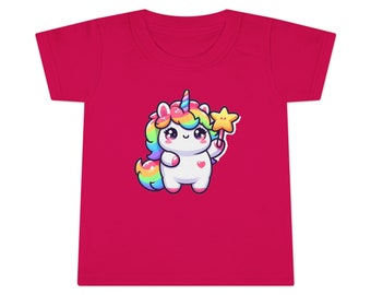 Unicorn Toddler T-shirt | Kid Tee | Cute Fantasy Animal