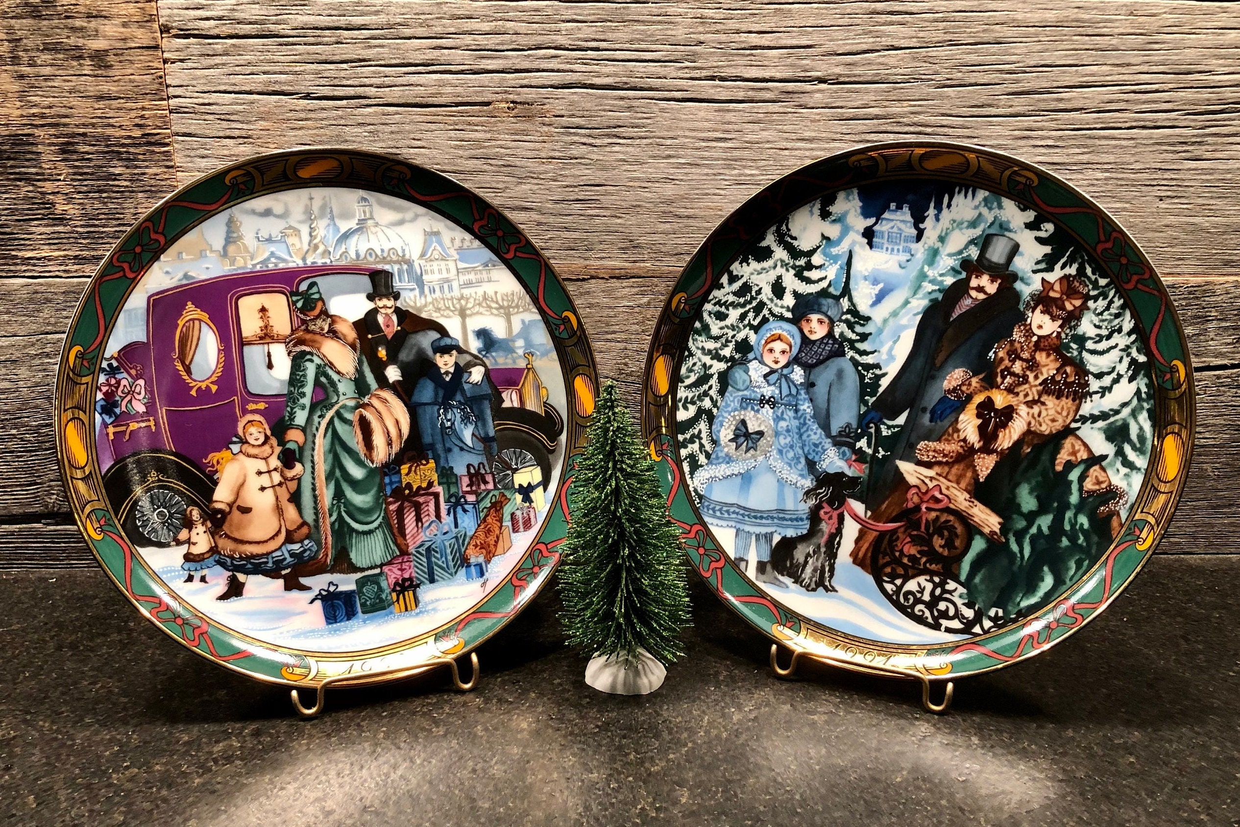 Vintage Christmas Plates, royal Copenhagen 1991, 1992 - Etsy